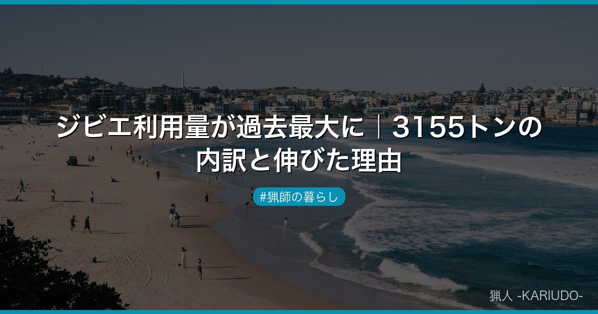 ジビエ利用量が過去最大に｜3155トンの内訳と伸びた理由